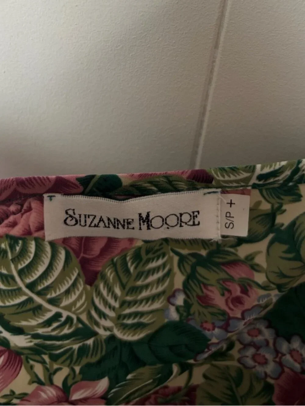 Vintage 80s 90s Floral Rose Lingerie Slip Dress Cottagecore Boudoir Medium Large